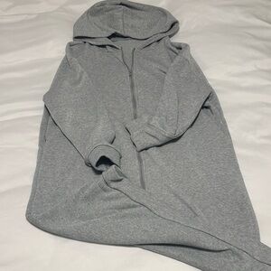 SHEIN Gray Zip Up Knee Length Women's Sweater Dress